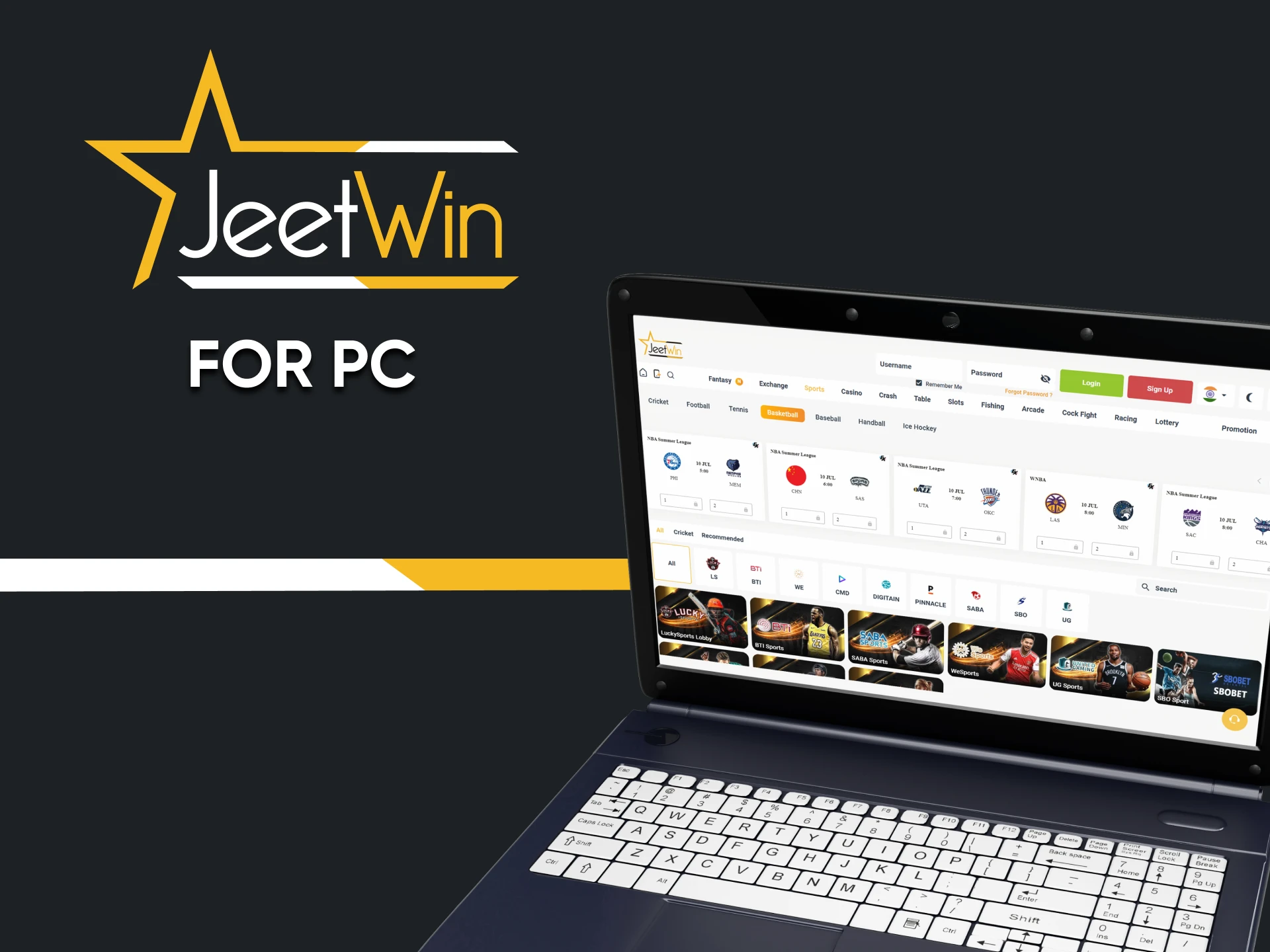 Use Jeetwin for PC.