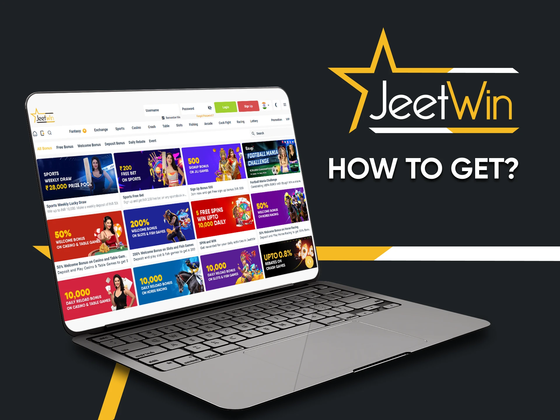 We will tell you how to get bonuses from Jeetwin.