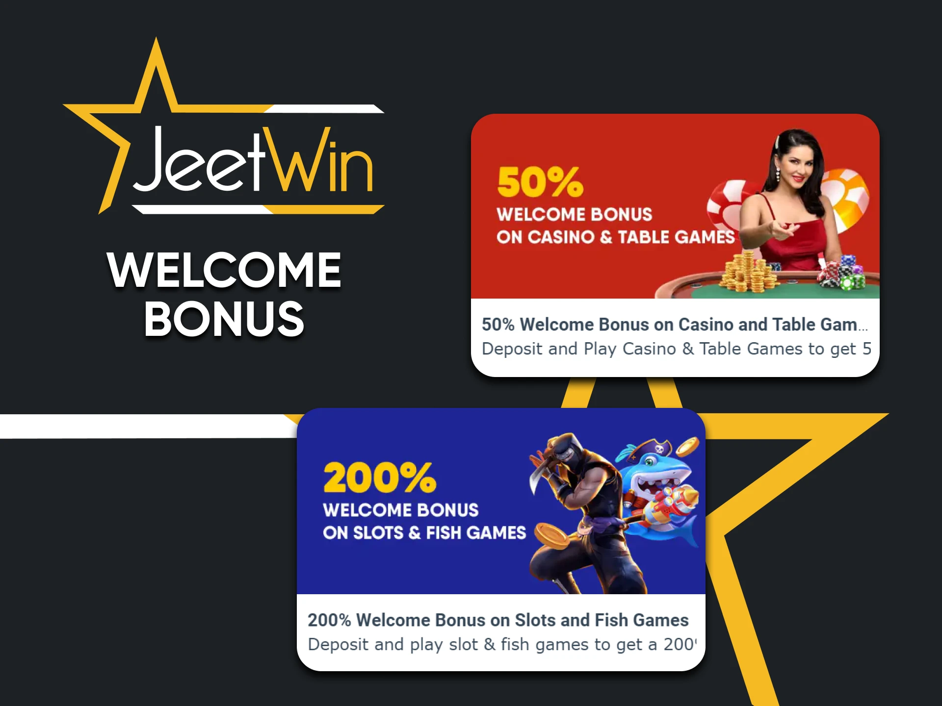 Get your welcome bonus from Jeetwin.