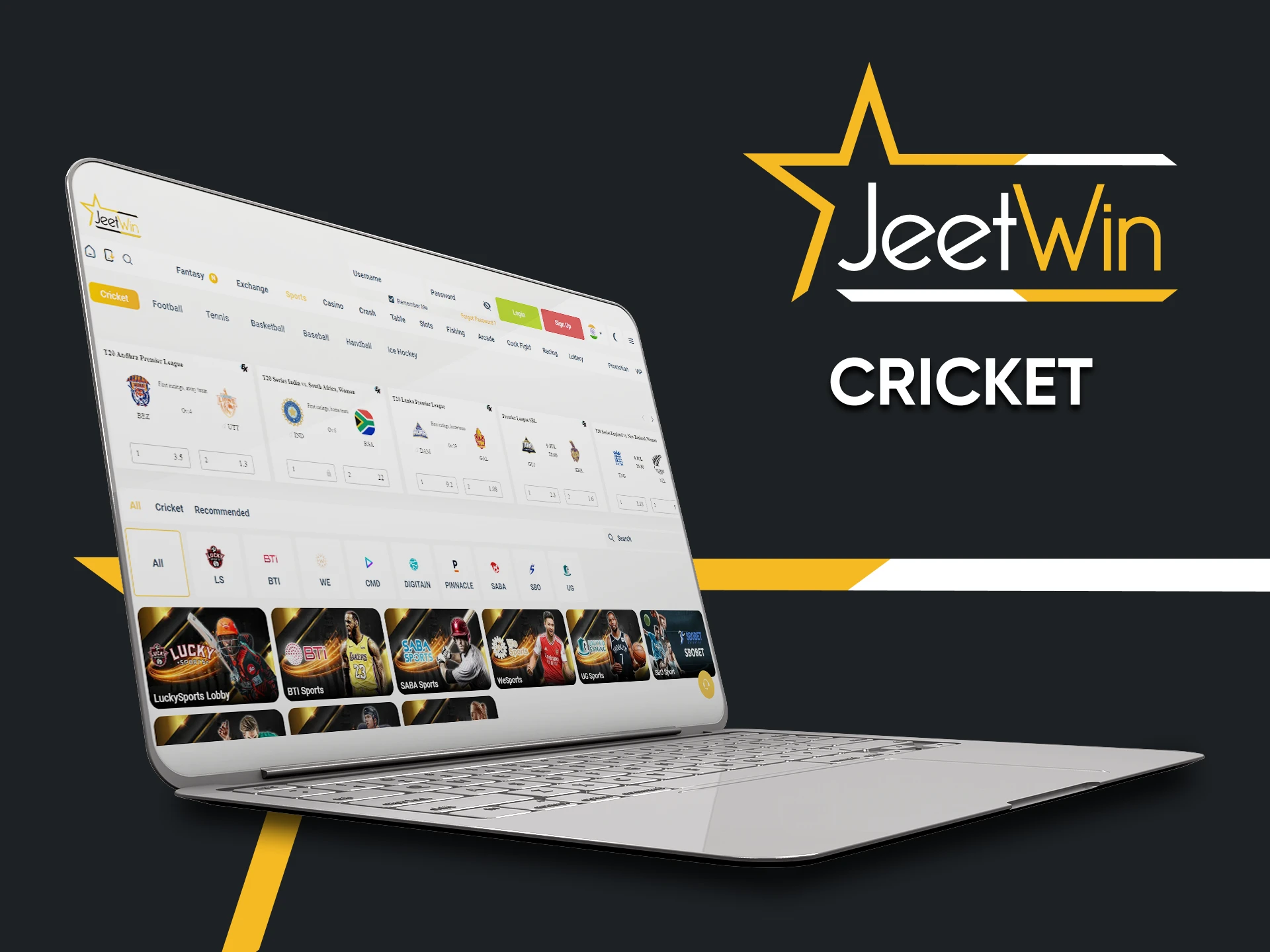 Bet on Cricket with Jeetwin.