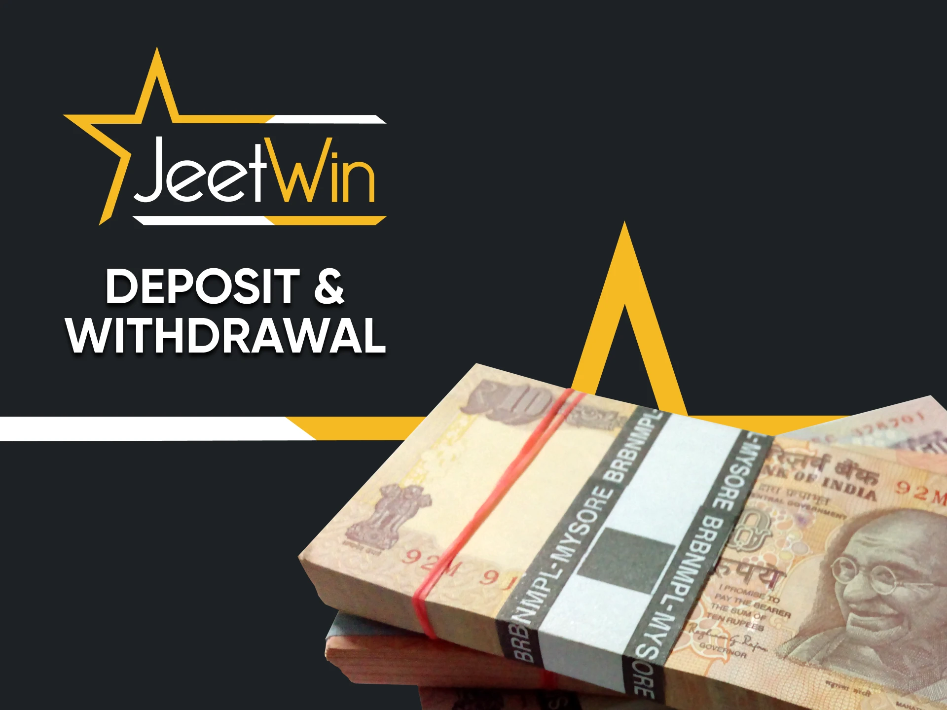 Choose your method of withdrawal and replenishment of funds on Jeetwin.