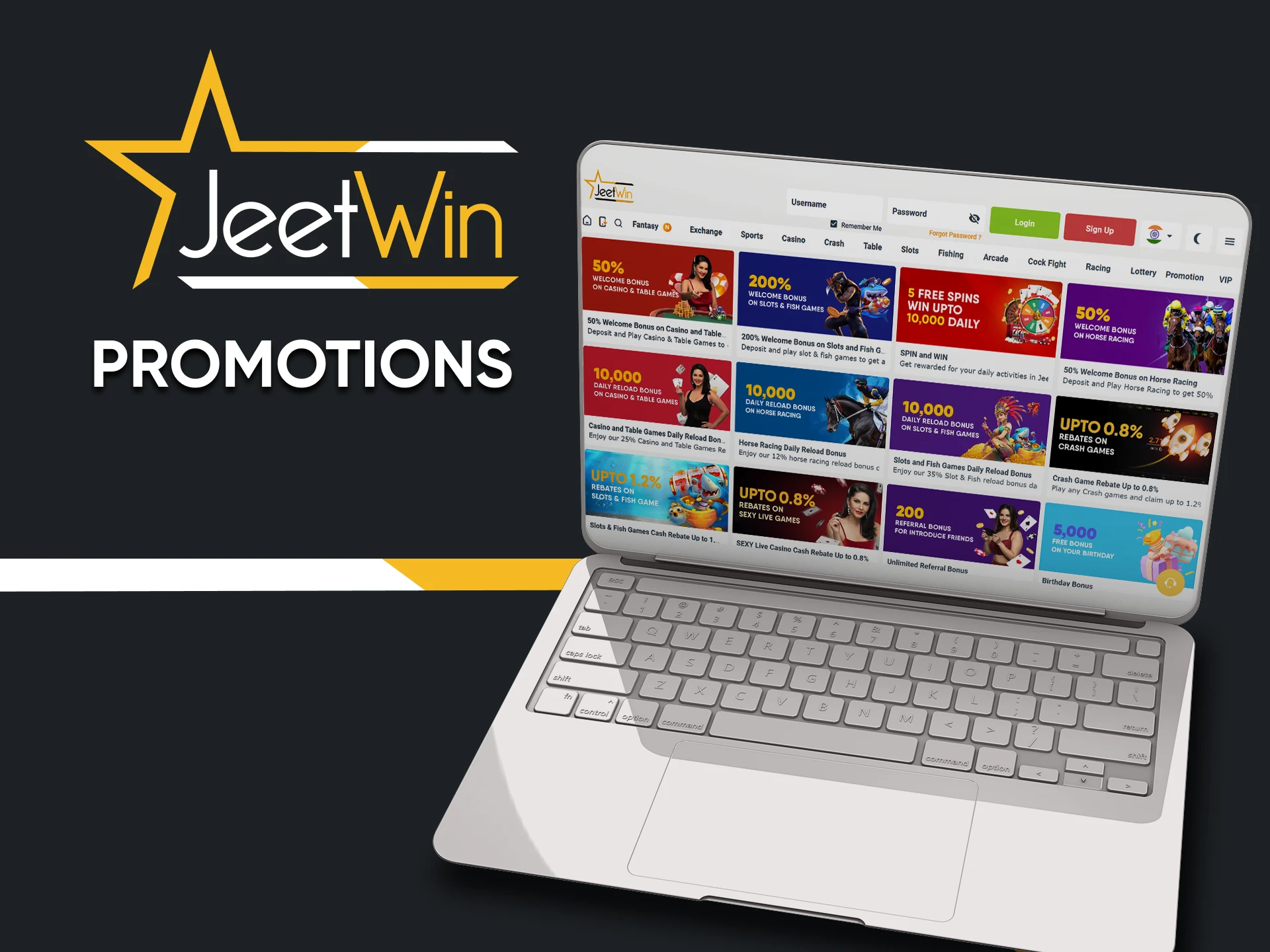We will tell you about the promotions of the Jeetwin website.