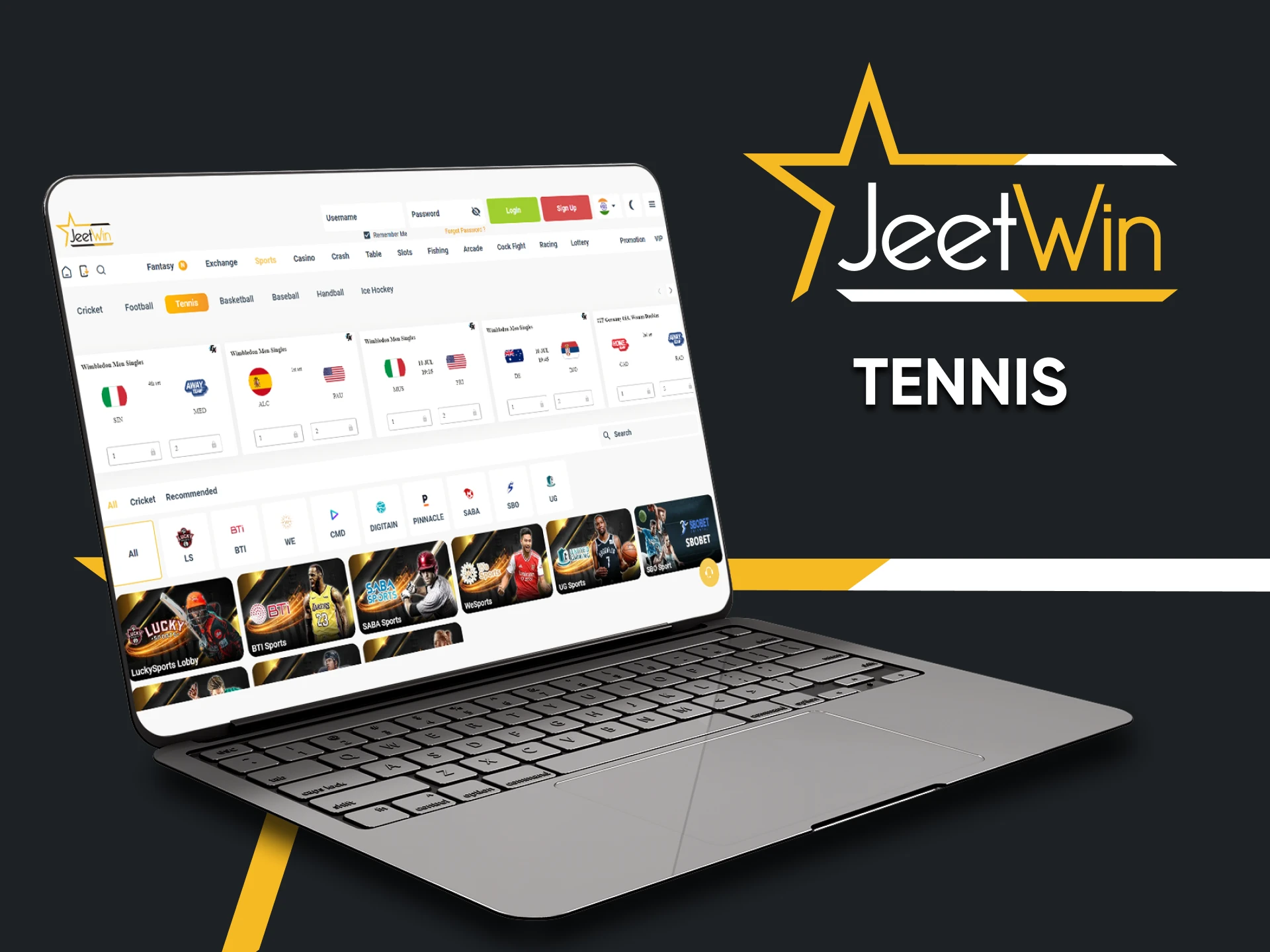 Bet on Tennis with Jeetwin.