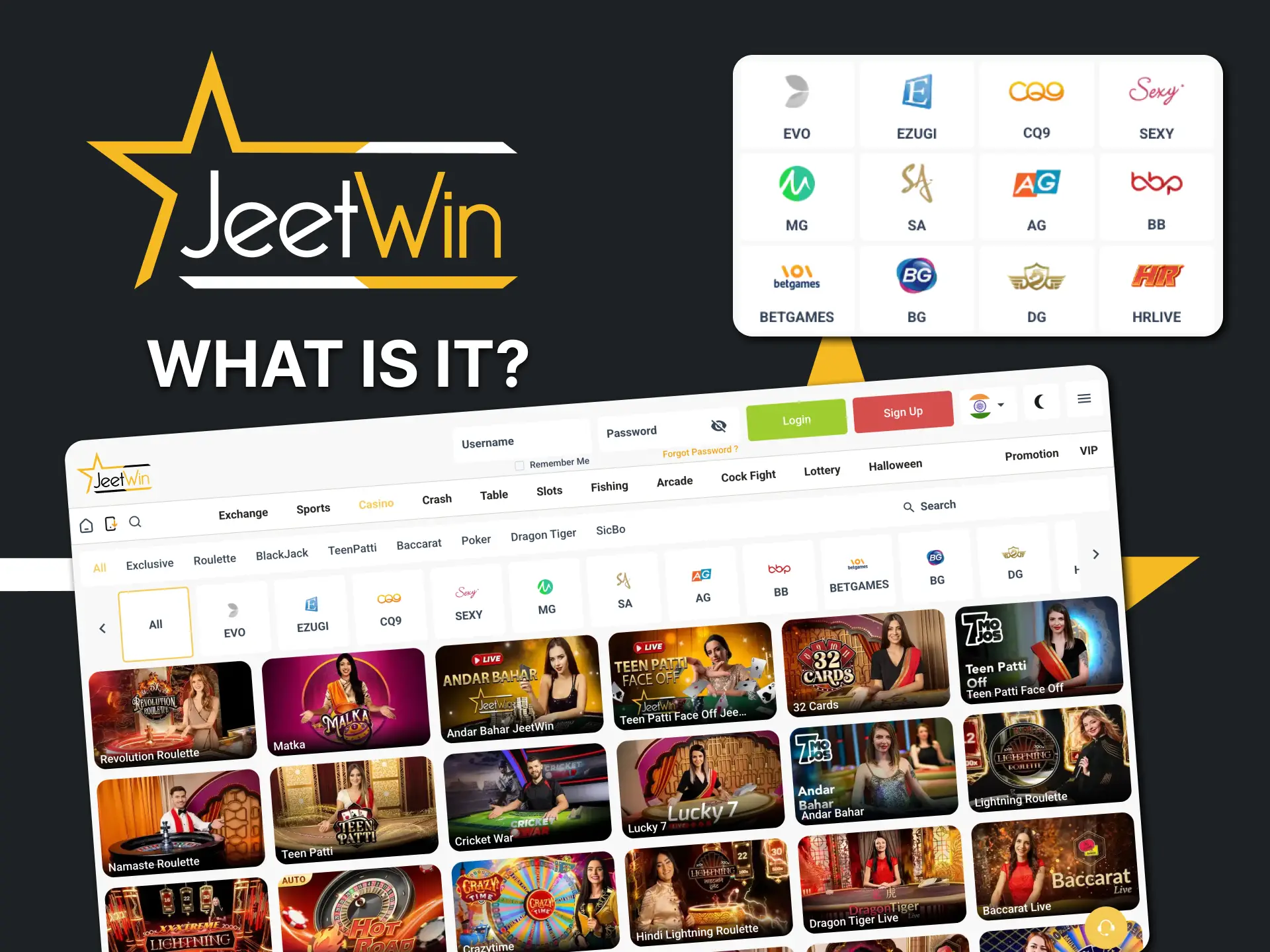 We will tell you what a live casino is on Jeetwin.