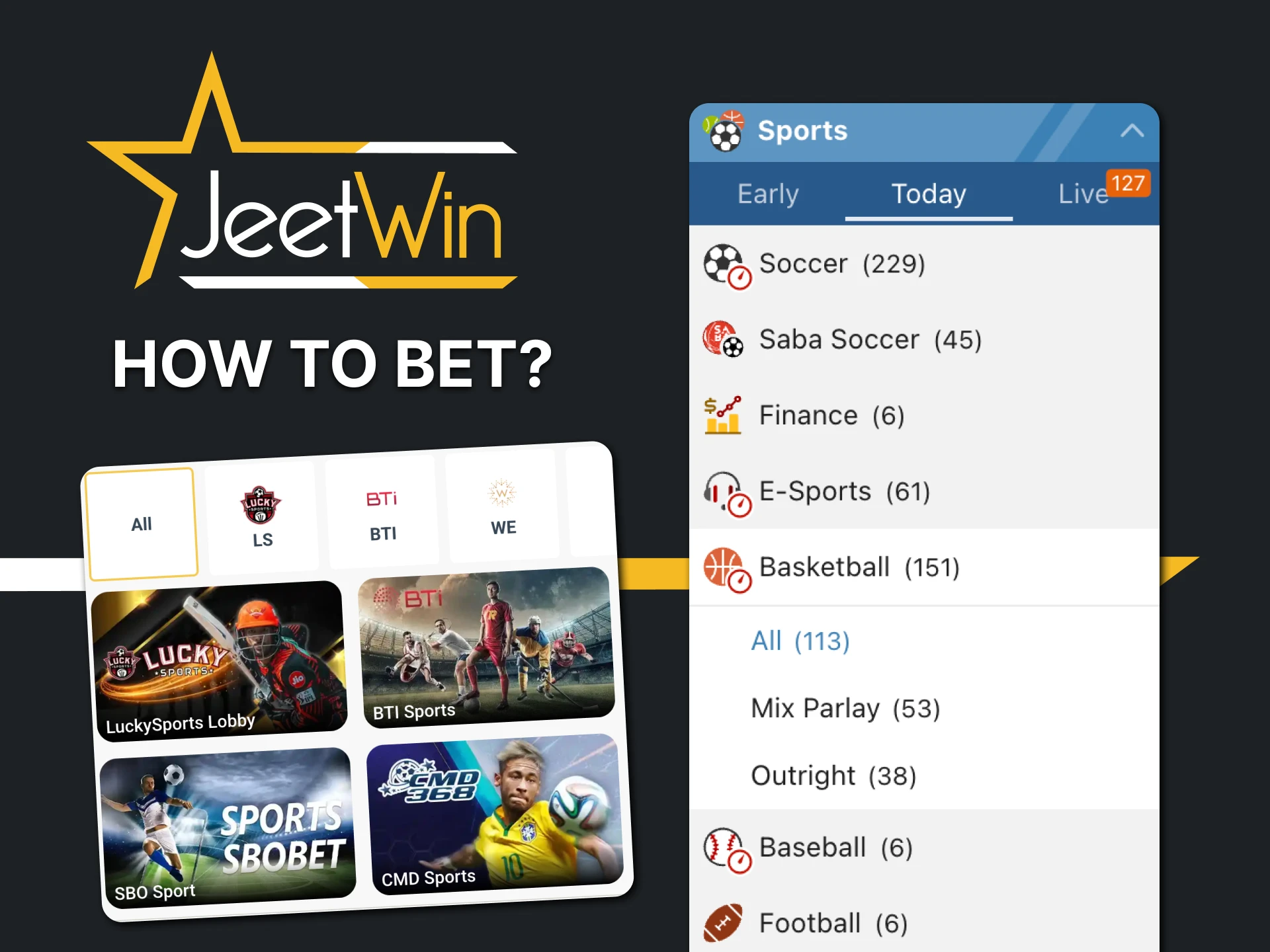 Go to Jeetwin sports section for betting.